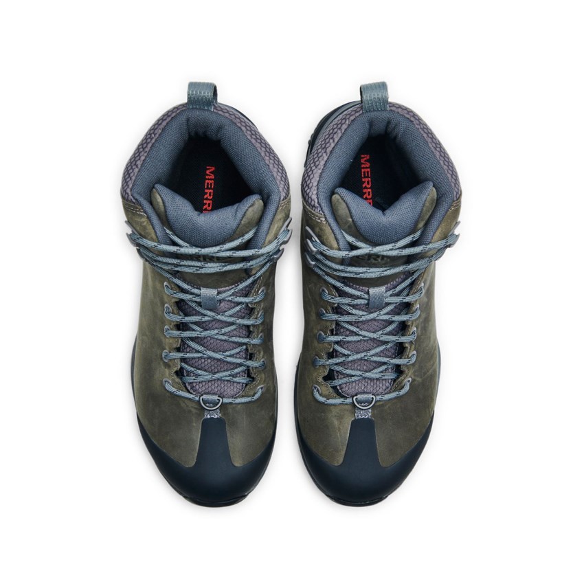 Bottes Merrell Thermo Glacier Mid Waterproof Vert Olive Homme | R.H.RNPW